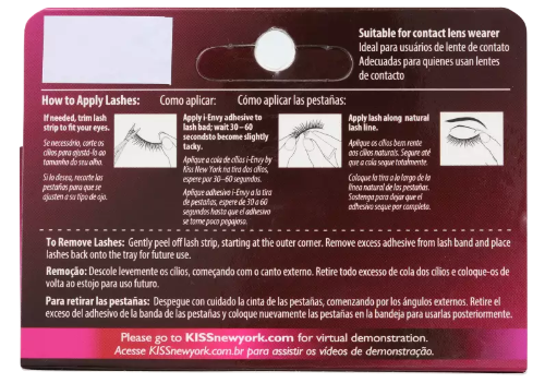 Kiss New York i-Envy Au Naturale 01 - Cílios Postiços   Kiss New York i-Envy Au Naturale 01 - Cílios Postiços